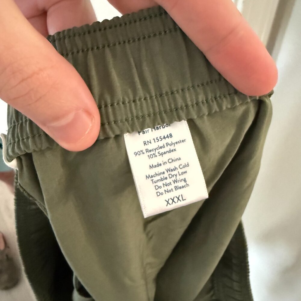 Fair Harbor Green Drawstring Shorts Size Xxxl View 5